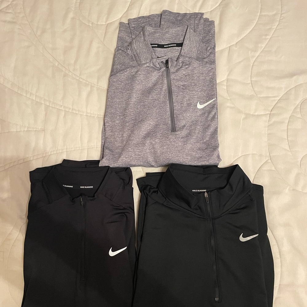 Nike dri fit 1/4 zip running top